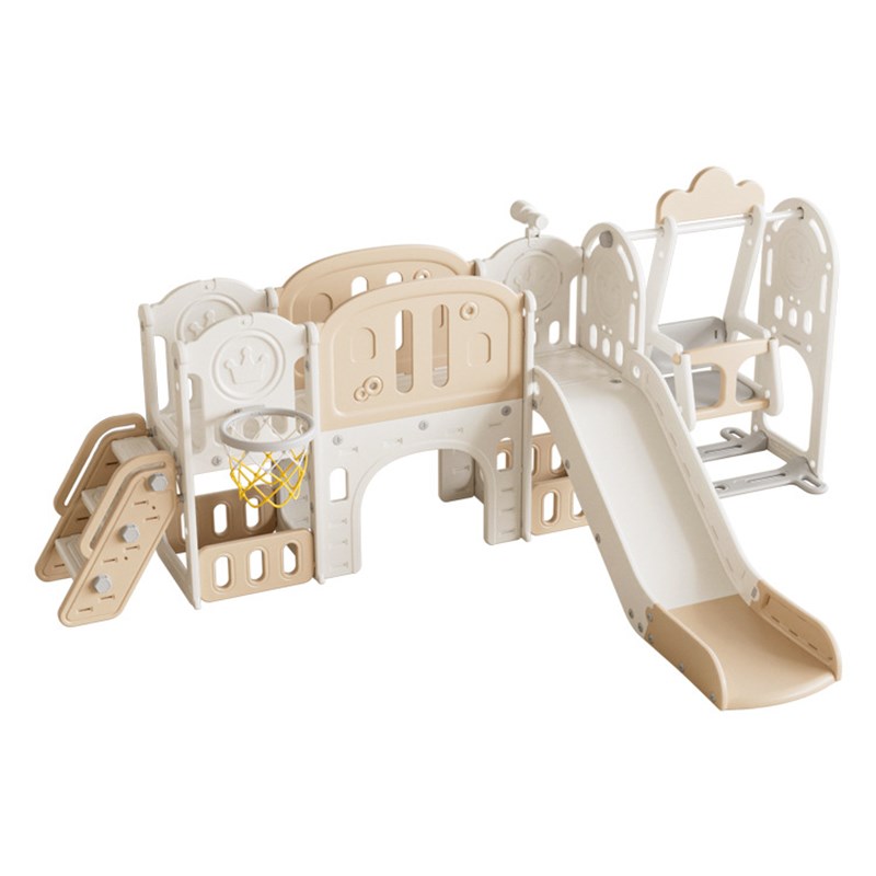 儿童滑滑梯室内家用2至10岁宝宝滑梯秋千三合一家庭多功能游乐场