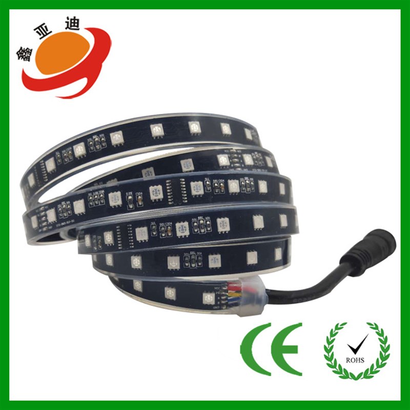 DMX512灯带24V60灯4像素DMX幻彩灯条60灯DMX512全彩灯带酒吧灯带