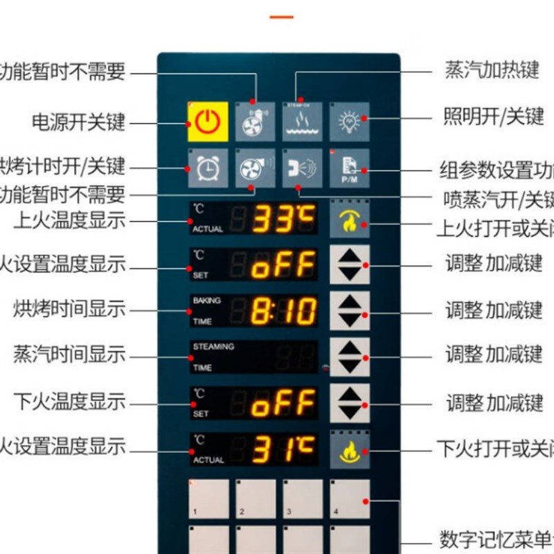 UKOEO高比克C95一层一盘电烤箱发酵箱一体机上烤下醒组合商用风炉