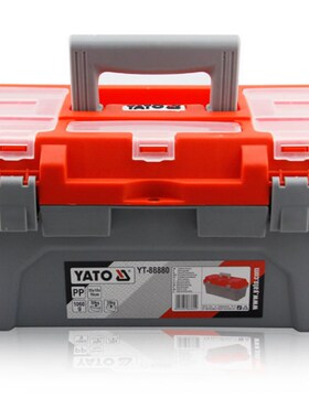 易尔拓手提式塑料工具箱 五金工具收纳盒14寸YT-88880 YT-88882