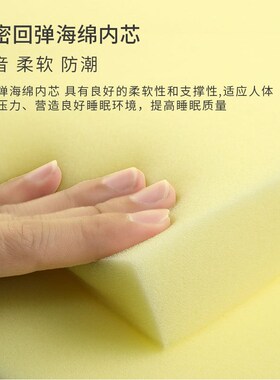 跨境30D 180N日式高回弹海绵床垫高密度学生宿舍单双人褥垫子工厂