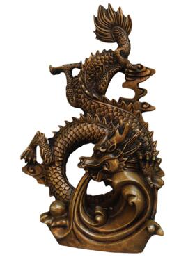 铜龙摆件神龙生肖龙工艺品家居办公室装饰品开业店铺摆放