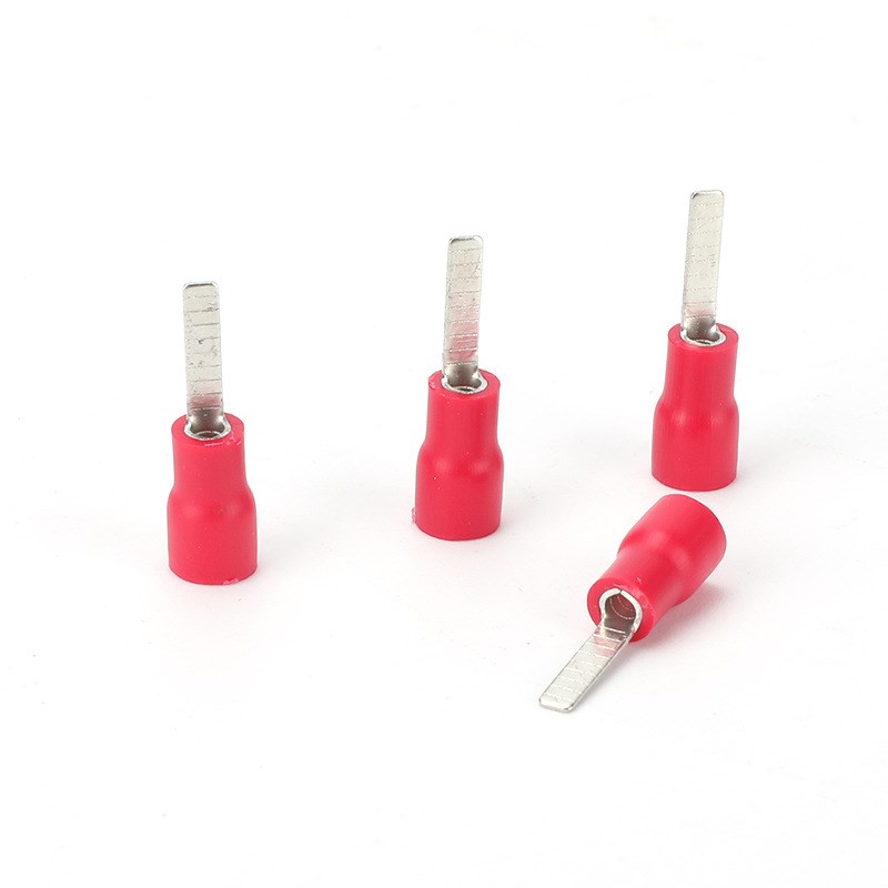 DBV5-14冷压插针片接线耳压线铜鼻端子片型接线端子铜对插片插针