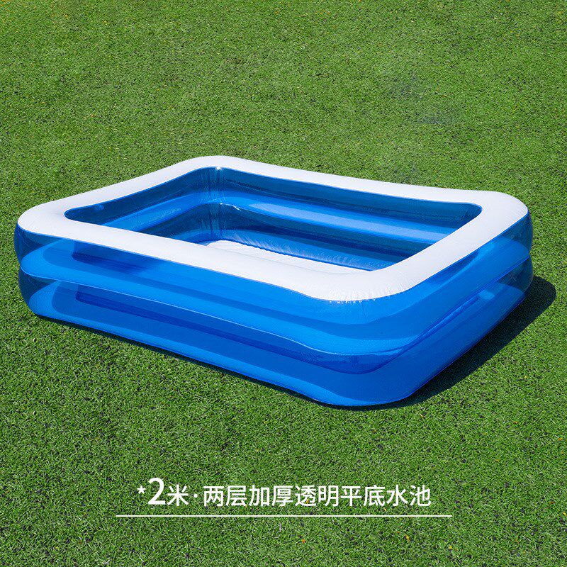 跨境充气游泳池儿童加厚透明充气泳池儿童充气水池cross-border