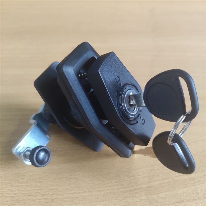 房车舱门锁 压缩式门锁 防锈防水塑料厚门锁 平面弹出把手锁 转舌