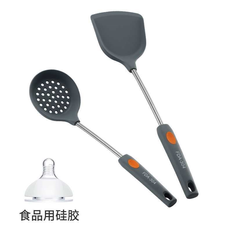 不粘锅铲硅胶锅铲耐高温汤勺炒菜铲子不粘锅锅铲勺子厨具