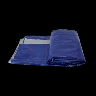 加厚蓝银布防水遮阳篷布蓝灰布包装吊顶围挡油布彩条布蓝色编织布