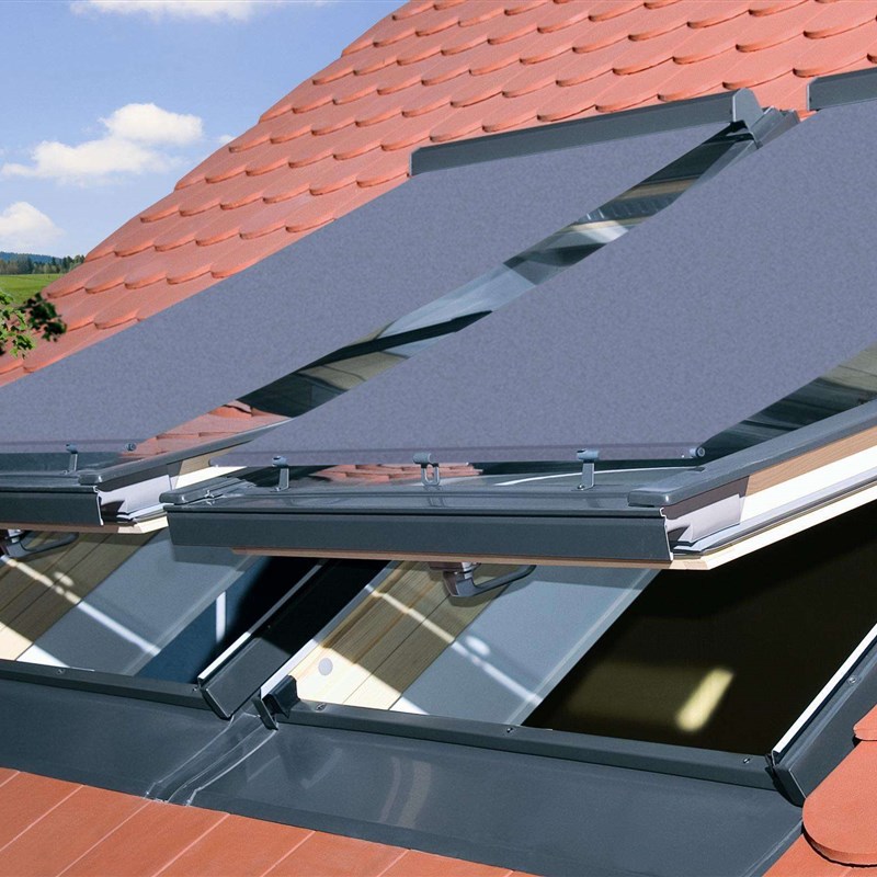 定制电动铝合金斜顶采光天井地下室天窗屋顶透气窗户等