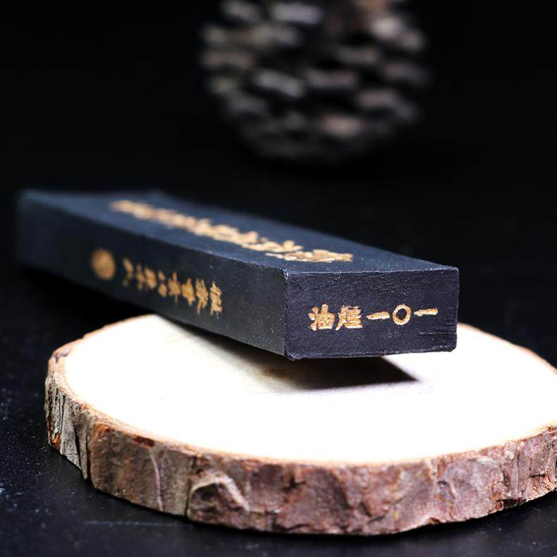 上海墨厂曹素功油烟墨条书法专用盒装一两二两铁斋翁墨块