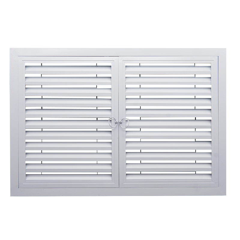 铝合金门百叶窗分水器暖气罩检修口遮挡橱柜门通风口定制