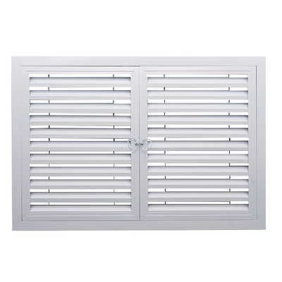 铝合金门百叶窗分水器暖气罩检修口遮挡橱柜门通风口定制