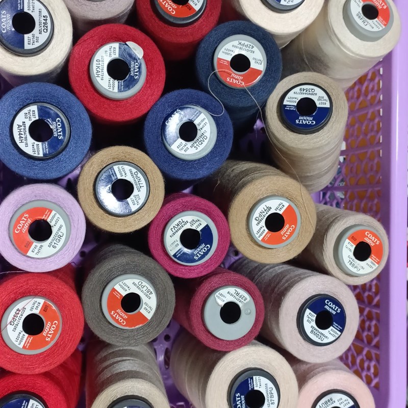 2斤细线2针织薄料平车缝纫线随机不重色高士缝纫线tex21