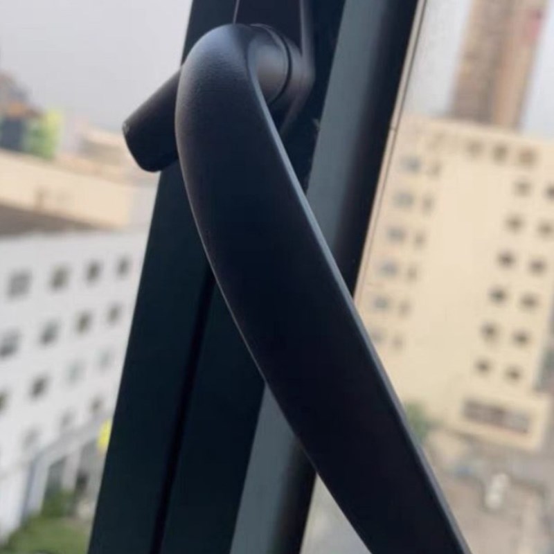 悬窗推拉门窗铝合金锁扣把手老式执手锁塑钢门窗平开窗七字玻璃窗