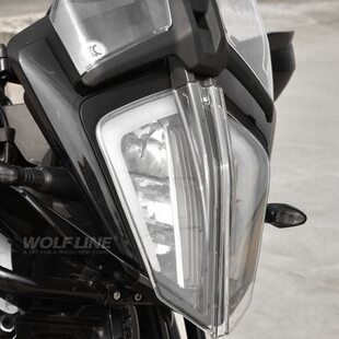 适用19-23年KTM390/790/890ADV改装前灯罩大灯保护玻璃透明PC塑料