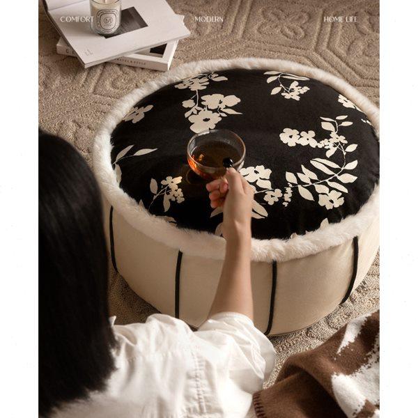 浮梦轻奢高级感阳台蒲团客厅卧室地毯地上坐垫飘窗懒人坐墩可拆洗,居家布艺,蒲团,淘宝优惠券,粉丝福利购,淘宝优惠卷