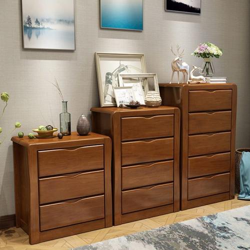 中式实木斗柜 储物柜 抽屉柜卧室客厅厨房收纳柜 三四五斗橱柜