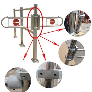 收银台禁行器超市单向门出入口器收银台隔离通道护栏闭门器摆臂杆