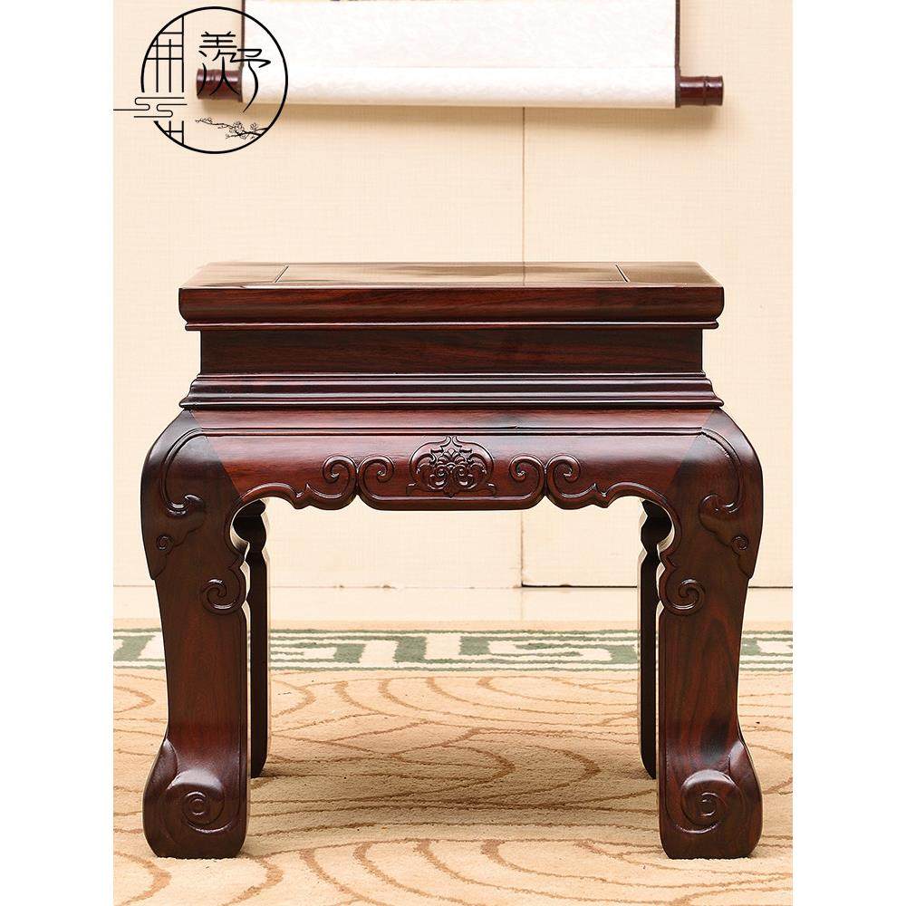 红木四方凳矮凳厚重款子孙凳印尼黑酸枝阔叶黄檀小方凳中式家具,住宅家具,红木椅凳,淘宝优惠券,粉丝福利购,淘宝优惠卷