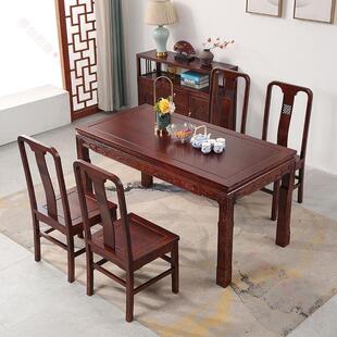 红木餐桌非洲酸枝木餐桌中式四方桌棋牌桌正方形餐桌饭桌八仙桌