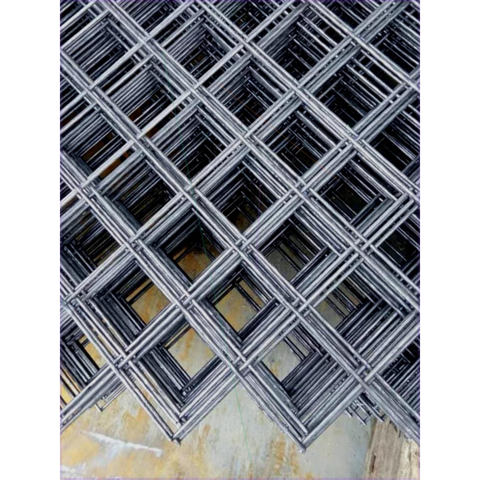 现货装饰菱形网片定做热浸镀锌焊接斜方网片建筑工地铁丝斜方网格