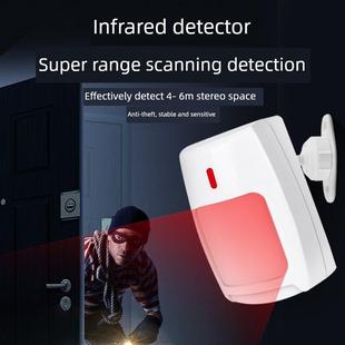 红外探头7225有线红外双探测器无源广角红外报警室内探测器