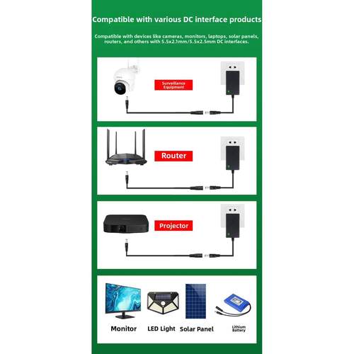 5.5*2.1mm电源线直流延长线直流插头家用摄像机电缆12V24监控电缆