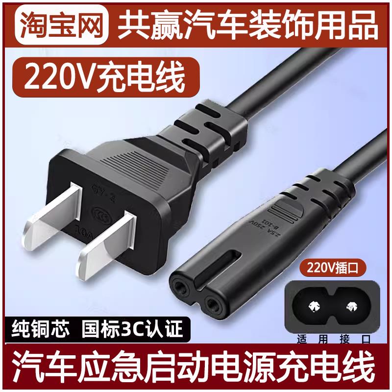 SAST柴汽智能汽车启动电源220V充电器家用电源线充电线插头