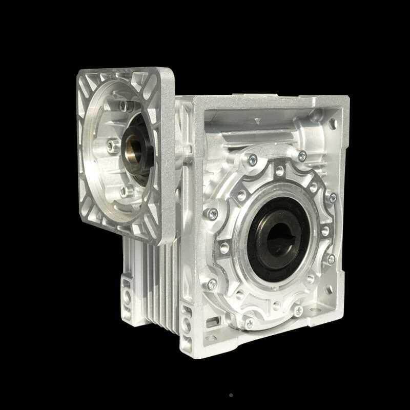 葭轩mnrv减速蜗轮蜗杆小型进步伺服涡轮带电机变速箱机铝壳方法兰