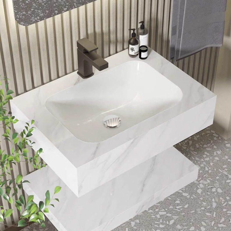 双层公寓简约民宿浴室柜岩板无缝盆洗漱梳妆台一体柜卫生间洗手池,家装主材,浴室柜组合,淘宝优惠券,粉丝福利购,淘宝优惠卷