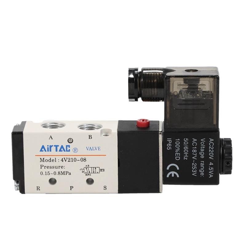 亚德客气动电磁阀4V210-08 110-06 310-10 410-15控制阀DC24V气阀