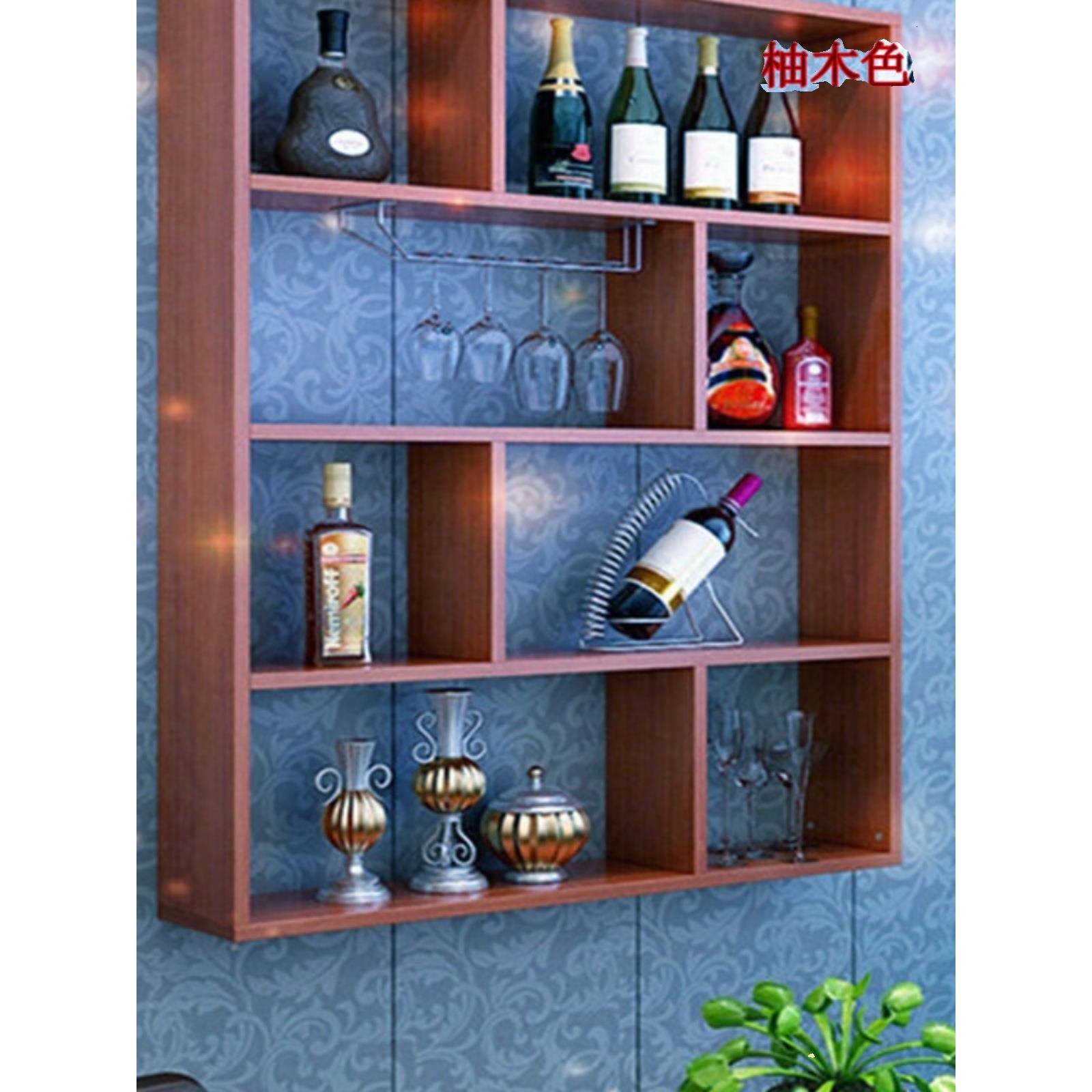 需定制餐厅酒柜酒店专用酒架壁挂柜书架置物架壁挂隔板装饰饭店多