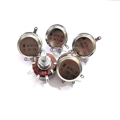 正品南通星火单圈碳膜电位器WTH118-1A 2W 56K 220K 500K 1M 2M2