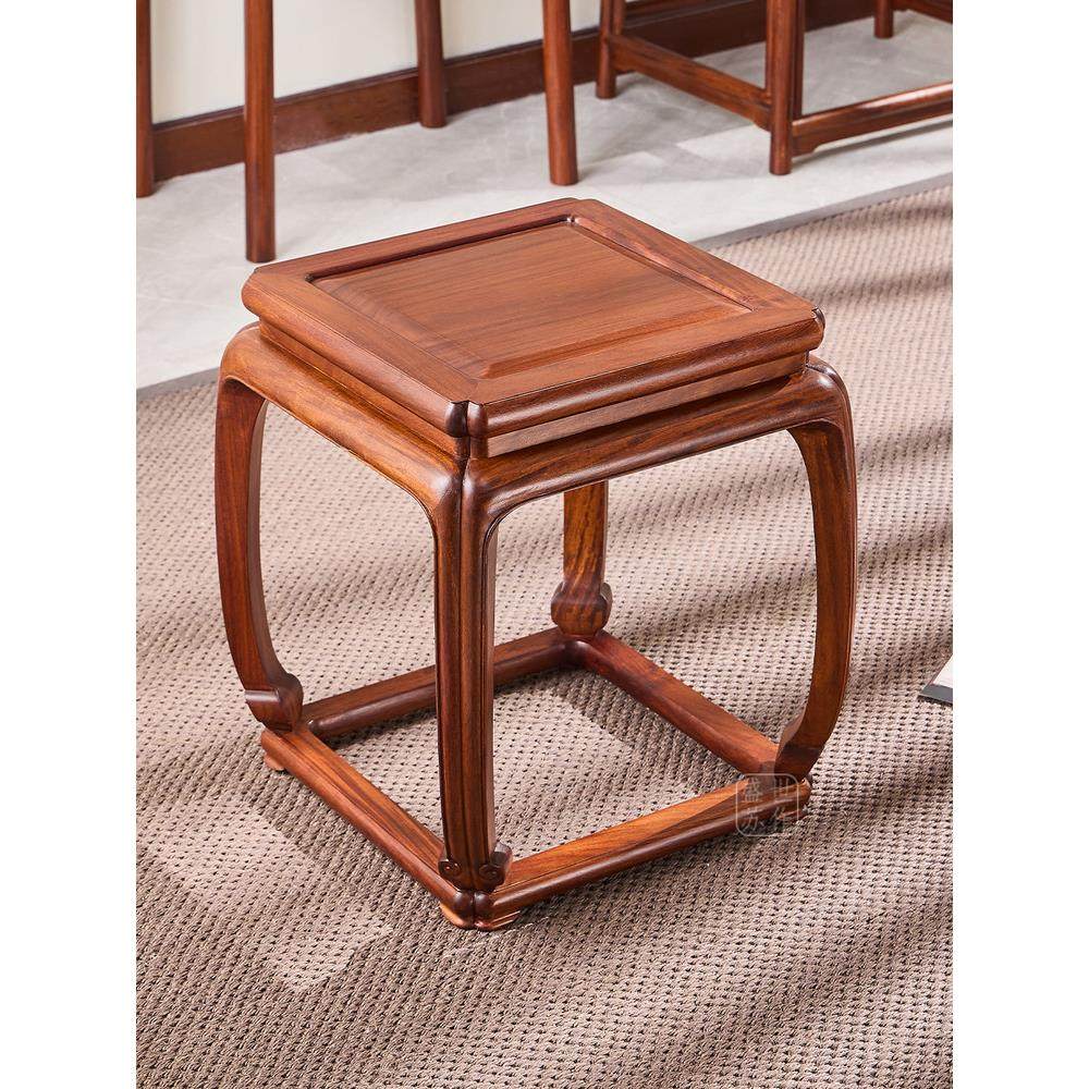 盛世苏作红木木家具缅甸花梨大果紫檀鼓凳方凳中式实木凳子,住宅家具,红木椅凳,淘宝优惠券,粉丝福利购,淘宝优惠卷