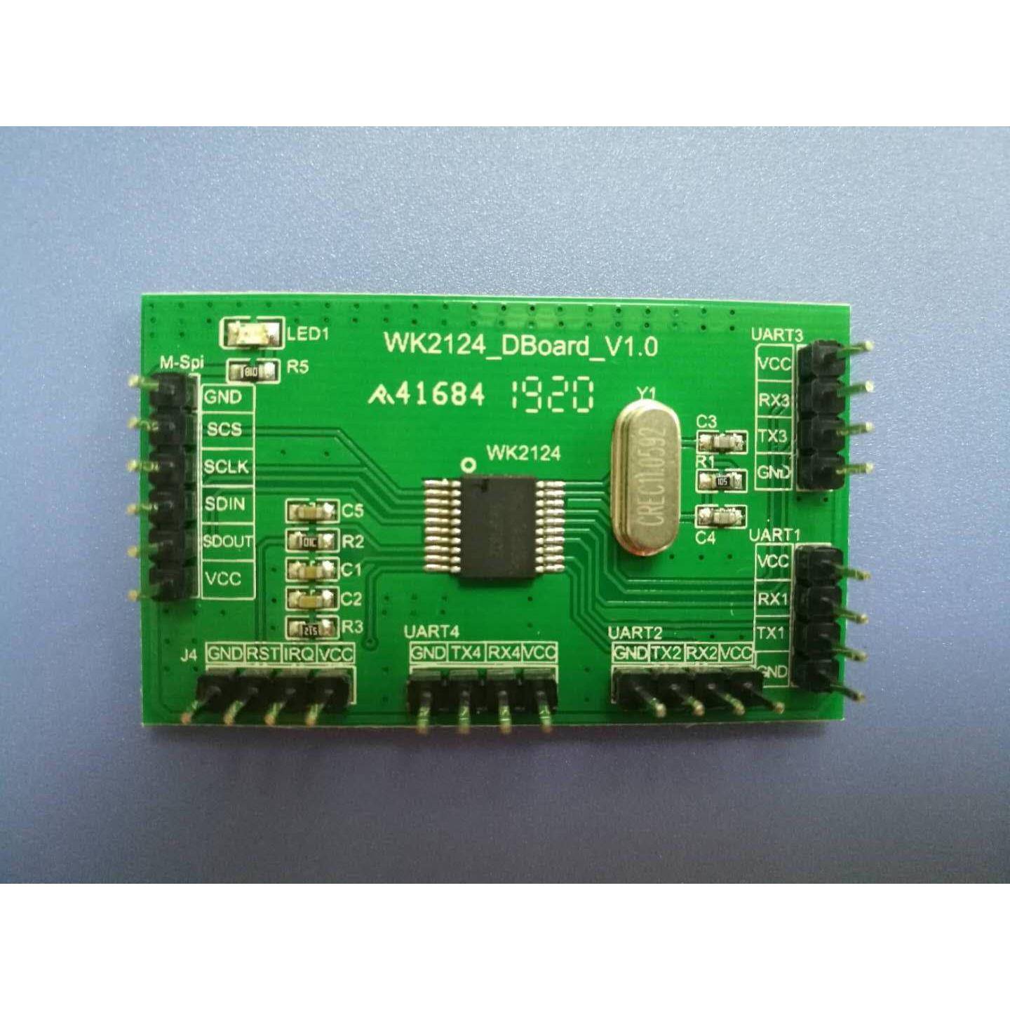 WK2124 串口扩展开发板 SPI扩展4个串口 DEMO 提供技术支持