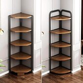 墙角置物架角柜落地客厅拐角收纳架三角形书架卧室餐厅角落转角柜