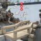 仿古三曲桥定制花岗岩折桥苏式 石桥石栏杆庭院景观桥小桥户外庭院