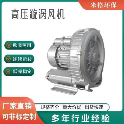 2RB-6颗粒上料配套真空气泵丝网印刷机用高压鼓风机2.2KW2200W