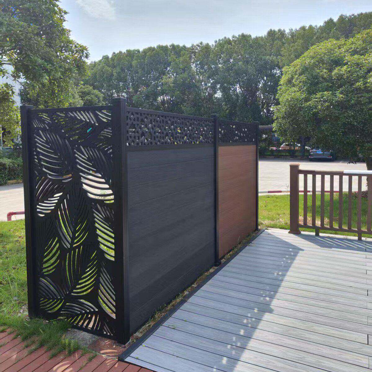 户外围栏板木塑WPC室外装修WallPanel150*21插板护栏防水