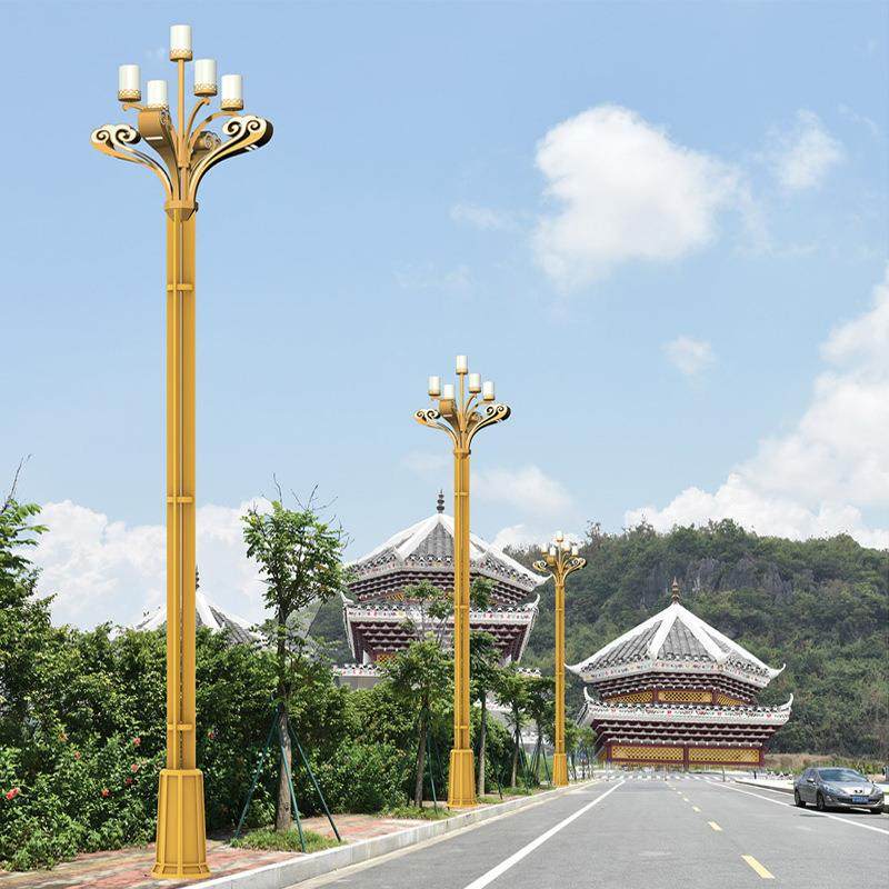 玉兰灯中华灯景观灯高杆灯广场户外市政道路10米12米4叉五火,家装灯饰光源,景观庭院灯饰,淘宝优惠券,粉丝福利购,淘宝优惠卷