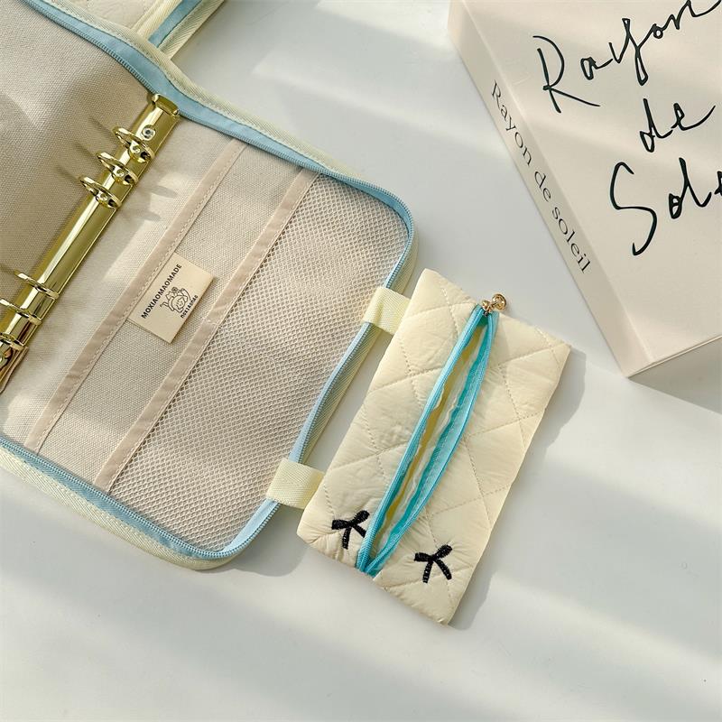 加厚芭蕾舞风证件护照手帐本票据母婴防疫包相簿活页本收纳大容量