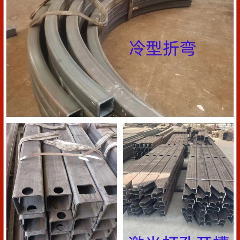 Q235黑方管20#矩形方通Q355BCD大口径厚壁无缝方矩管定制切割打孔