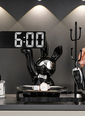 玄关放钥匙的收纳盒摆件轻奢鞋柜门口进门入户走廊锁匙客厅装饰品