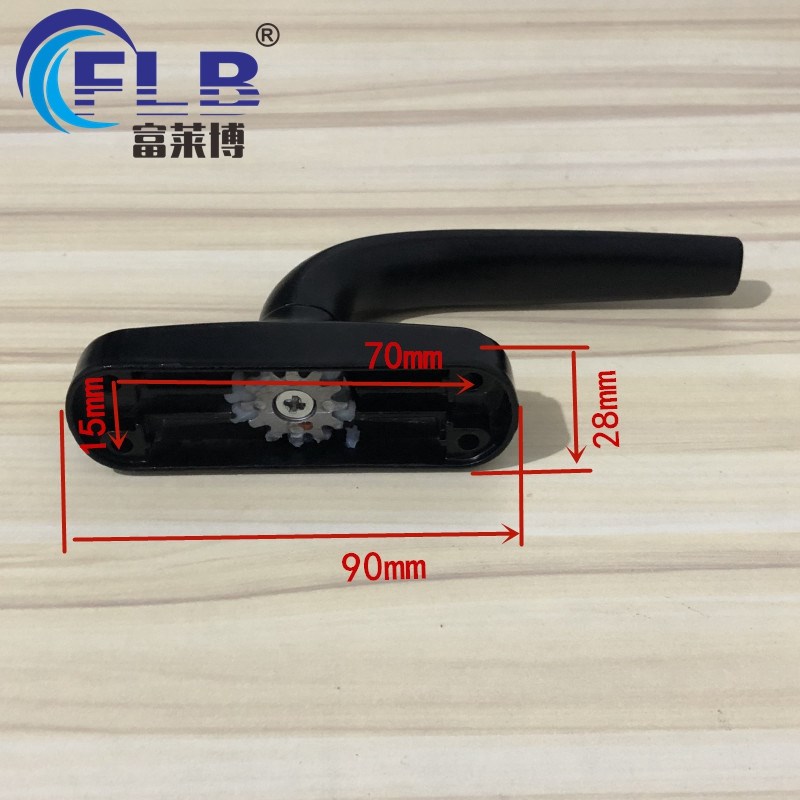 50型铝合金窗户把手老式外推下悬窗传动执手断桥铝平开窗拔叉执手