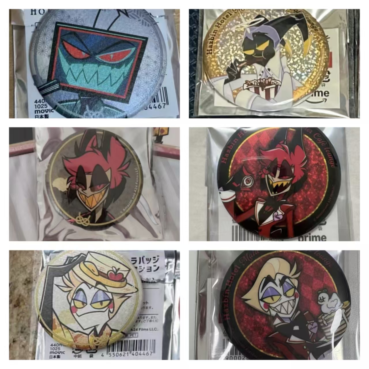 日谷地狱客栈周边cafe联动阿拉斯托路西法A咖徽章吧唧谷在有原袋