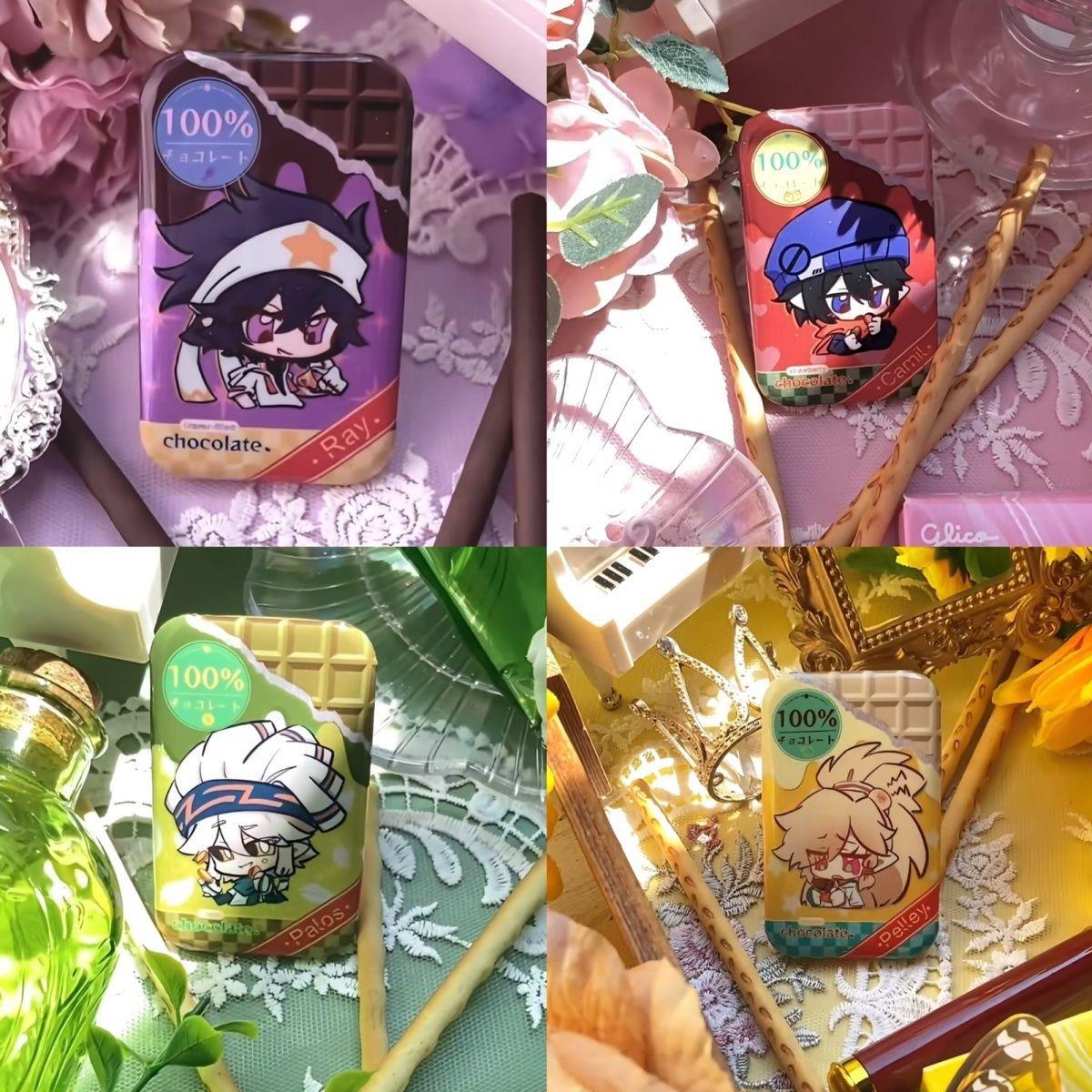 凹凸世界雷狮海盗团巧克力系列雷狮帕洛斯卡米尔佩利徽章吧唧谷子