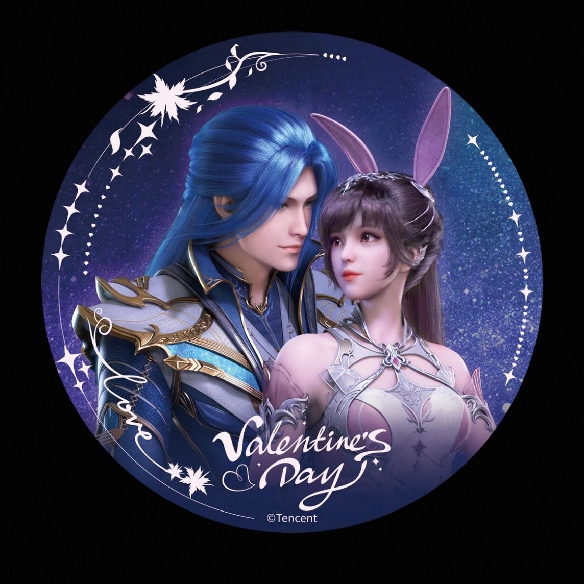 斗罗大陆情人节联名唐三小舞徽章