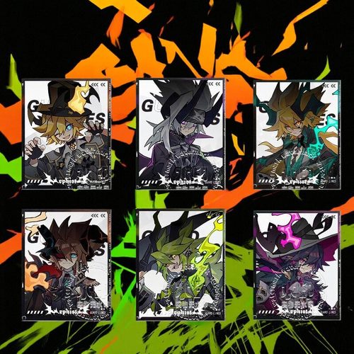 凹凸世界万圣节周边透卡金格瑞嘉德罗斯安迷修赞德雷狮透卡挂件