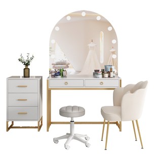 智能影楼化妆台专用带灯专业婚纱理发店化妆师化妆桌美容院梳妆台