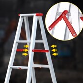 梯子家用折叠工程梯双面侧楼梯装 修梯子康鹏扶梯2米铝合金人字梯