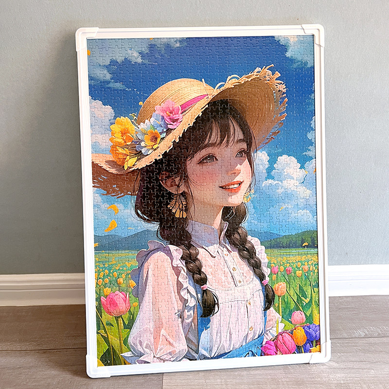 拼图裱框70x50框架1000片平图相框75大尺寸画框装饰挂墙简约相架,家居饰品,相框/画框,淘宝优惠券,粉丝福利购,淘宝优惠卷